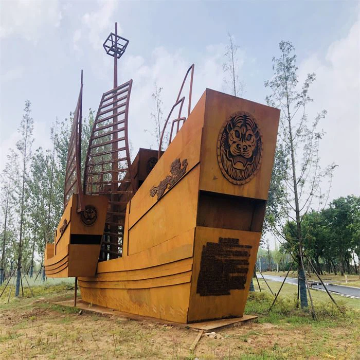 Corten Rusted Stainless Steel Laser Screen Decoration